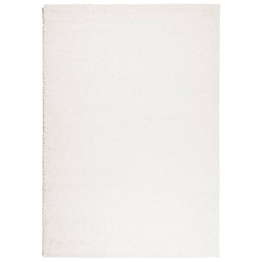 vidaXL Χαλί Shaggy PAMPLONA με Ψηλό Πέλος Μοντέρνο Κρεμ 160x230cm
