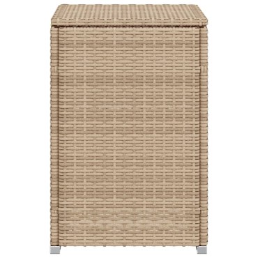vidaXL Κάλυμμα-Τραπέζι Φιάλης Προπανίου Μπεζ 40x40x60cm Συνθ. Ρατάν 1 τεμ.