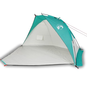vidaXL Σκηνή Παραλίας Πράσινο Θάλασσας 268x223x125εκ. Πολυεστέρας 185T