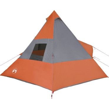 vidaXL Σκηνή Κάμπινγκ Tipi 7 Ατόμων Αδιάβροχη Πορτοκαλί