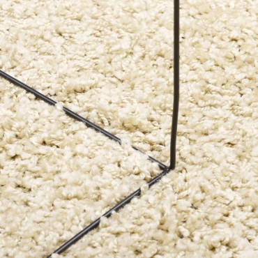 vidaXL Χαλί Shaggy PAMPLONA με Ψηλό Πέλος Μοντέρνο Χρυσό 200x280cm