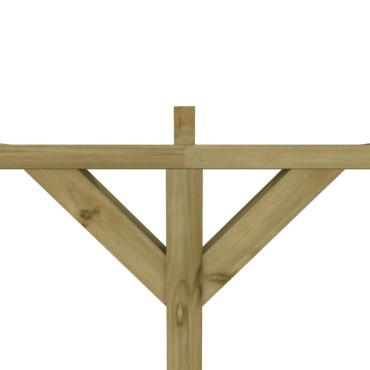 vidaXL Πέργκολα Στηριζόμενη 2 x 4 x 2,2 μ. Ξύλινη