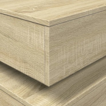 vidaXL Τραπεζάκι Σαλονιού με LED Sonoma Δρυς 90x50x40cm 1 τεμ.