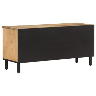 vidaXL Έπιπλο Τηλεόρασης 100x33x46cm από Μασίφ Ξύλο Μάνγκο