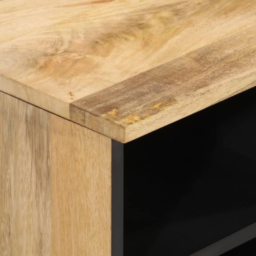 vidaXL Έπιπλο Τηλεόρασης 100x33x46cm από Μασίφ Ξύλο Μάνγκο