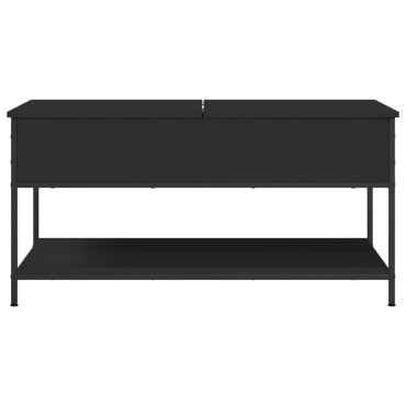 vidaXL Τραπεζάκι Σαλονιού Μαύρο 100x50x50cm Επεξεργασμένο Ξύλο 1 τεμ.