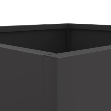 vidaXL Ζαρντινιέρα Μαύρη 49x47x46 εκ. από Χάλυβα