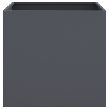 vidaXL Ζαρντινιέρες 2 τεμ. Ανθρακί 42x40x39εκ. από Χάλυβα