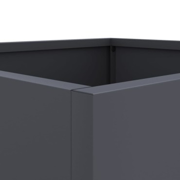 vidaXL Ζαρντινιέρες 2 τεμ. Ανθρακί 42x40x39εκ. από Χάλυβα
