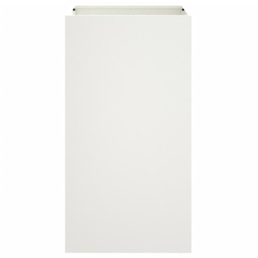 vidaXL Ζαρντινιέρα Λευκή 42x38x75 εκ. από Χάλυβα