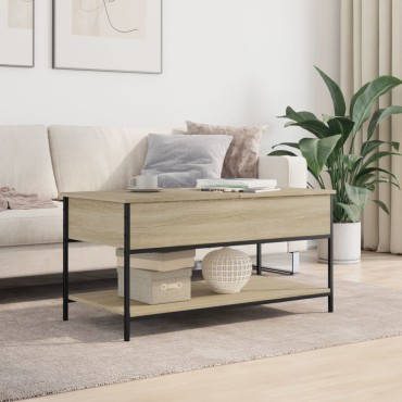 vidaXL Τραπεζάκι Σαλονιού Sonoma Δρυς 100x50x50cm Επεξεργασμένο Ξύλο 1 τεμ.