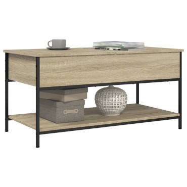 vidaXL Τραπεζάκι Σαλονιού Sonoma Δρυς 100x50x50cm Επεξεργασμένο Ξύλο 1 τεμ.