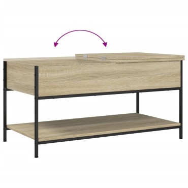 vidaXL Τραπεζάκι Σαλονιού Sonoma Δρυς 100x50x50cm Επεξεργασμένο Ξύλο 1 τεμ.