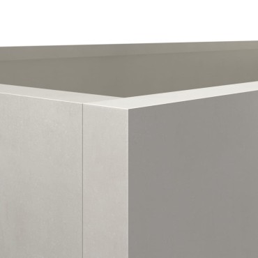 vidaXL Ζαρντινιέρα Ασημί 62x47x46 εκ. από Ανοξείδωτο Ατσάλι