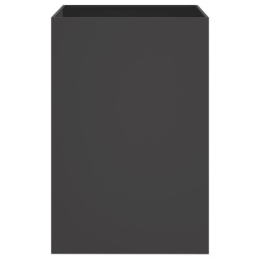 vidaXL Ζαρντινιέρα Μαύρη 52x48x75 εκ. από Χάλυβα