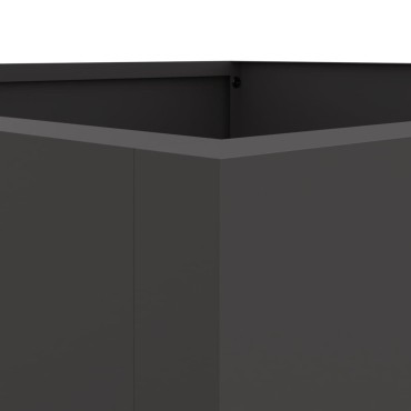 vidaXL Ζαρντινιέρα Μαύρη 52x48x75 εκ. από Χάλυβα