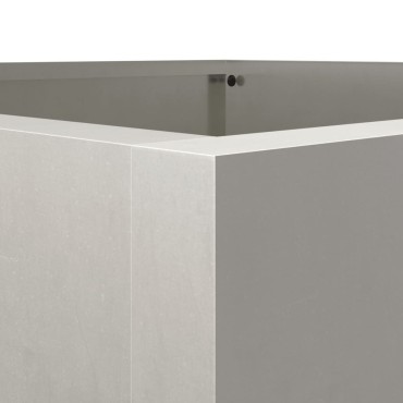 vidaXL Ζαρντινιέρα Ασημί 42x38x75 εκ. από Ανοξείδωτο Ατσάλι