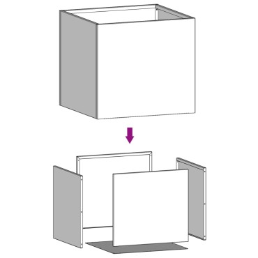 vidaXL Ζαρντινιέρα Λαδί 32x30x29 εκ. από Χάλυβα