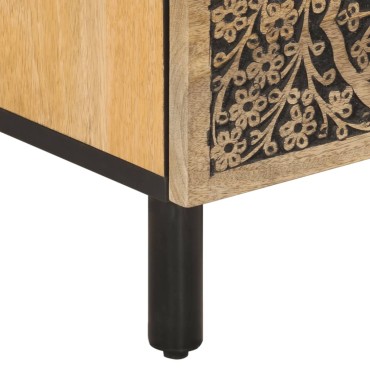 vidaXL Έπιπλο Τηλεόρασης 70x33x46cm από Μασίφ Ξύλο Μάνγκο