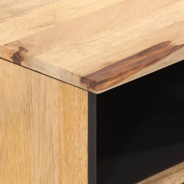 vidaXL Έπιπλο Τηλεόρασης 70x33x46cm από Μασίφ Ξύλο Μάνγκο