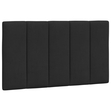 vidaXL Μαξιλάρι για Κεφαλάρι Μαύρο Βελούδο 90x3x45cm 1 τεμ.