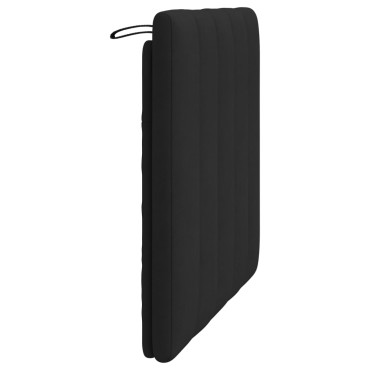vidaXL Μαξιλάρι για Κεφαλάρι Μαύρο Βελούδο 90x3x45cm 1 τεμ.