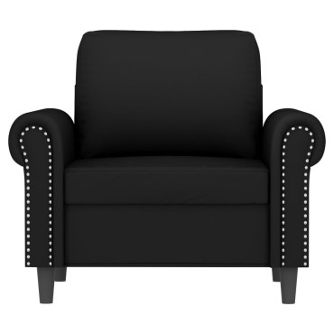 vidaXL Πολυθρόνα Μαύρη Βελούδινη 92x77x80cm 1 τεμ. Γωνιακός