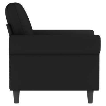 vidaXL Πολυθρόνα Μαύρη Βελούδινη 92x77x80cm 1 τεμ. Γωνιακός