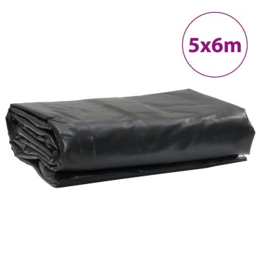 vidaXL Μουσαμάς Ανθρακί 650 γρ./μ.² 5x6 μ.
