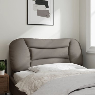vidaXL Μαξιλάρι για Κεφαλάρι Taupe Υφασμάτινο 110x15x48cm 1 τεμ.