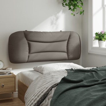 vidaXL Μαξιλάρι για Κεφαλάρι Taupe Υφασμάτινο 110x15x48cm 1 τεμ.