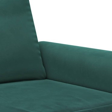 vidaXL Πολυθρόνα Σκούρο πράσινο Βελούδινη 92x77x80cm 1 τεμ. Γωνιακός