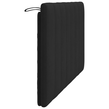 vidaXL Μαξιλάρι για Κεφαλάρι Μαύρο Βελούδο 140x3x45cm 1 τεμ.