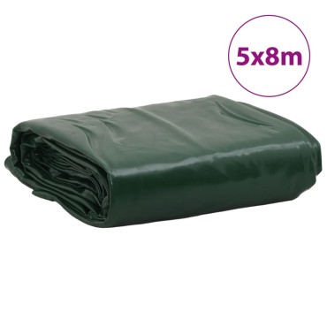 vidaXL Μουσαμάς Πράσινος 5 x 8 μ. 650 γρ./μ²