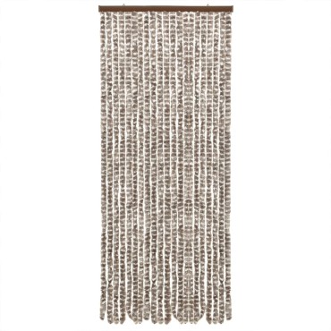 vidaXL Σήτα Εντόμων Taupe / Λευκό 100 x 200 εκ. από Σενίλ