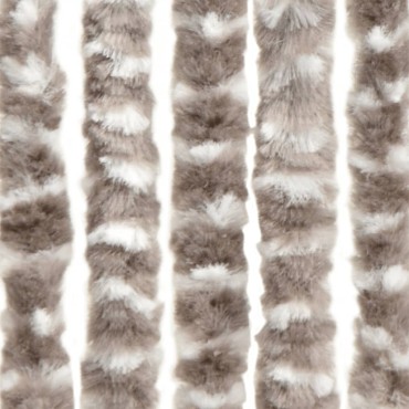 vidaXL Σήτα Εντόμων Taupe / Λευκό 100 x 200 εκ. από Σενίλ