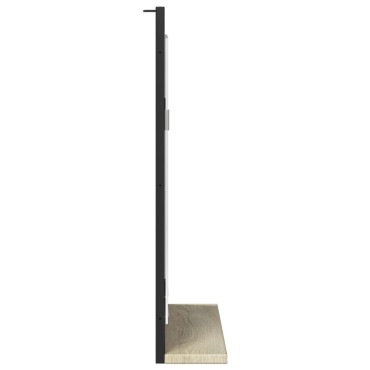 vidaXL Καθρέφτης Μπάνιου με Ράφι Sonoma Δρυς 50x12x60cm Επεξ. Ξύλο 1 τεμ.