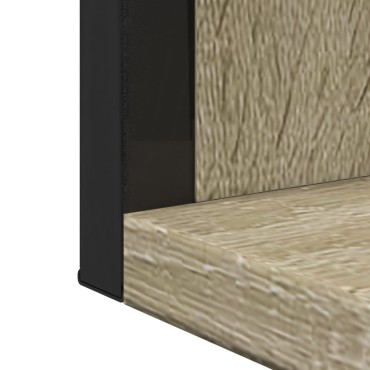 vidaXL Καθρέφτης Μπάνιου με Ράφι Sonoma Δρυς 50x12x60cm Επεξ. Ξύλο 1 τεμ.