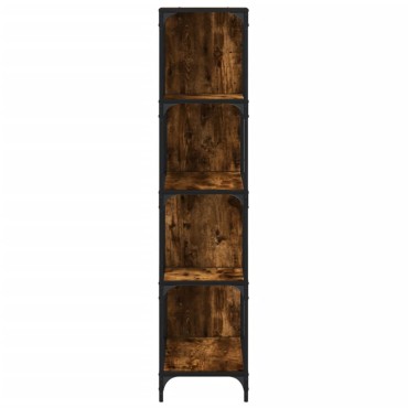 vidaXL Βιβλιοθήκη Σκάλα 4 Ράφια Καπν. Δρυς 139x33,5x149cm Επεξ. Ξύλο 1 τεμ.