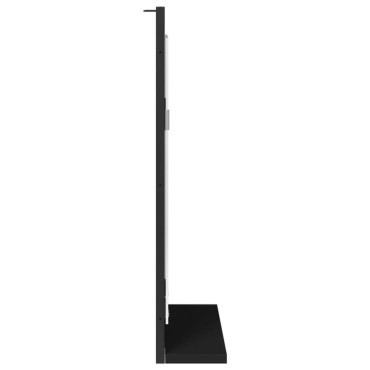 vidaXL Καθρέφτης Μπάνιου με Ράφι Μαύρος 50x12x60cm από Επεξ. Ξύλο 1 τεμ.