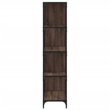 vidaXL Βιβλιοθήκη Σκάλα 4 Ράφια Καφέ 139x33,5x149cm Επεξ. Ξύλο 1 τεμ.