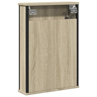 vidaXL Καθρέφτης Μπάνιου Ντουλάπι Sonoma Δρυς 42x12x60cm Επεξ. Ξύλο 1 τεμ.