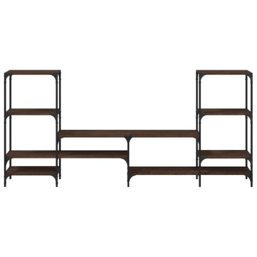 vidaXL Έπιπλο Τηλεόρασης Καφέ Δρυς 206,5x28,5x95cm Επεξ. Ξύλο