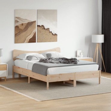 vidaXL Κεφαλάρι από Μασίφ Ξύλο Πεύκου 155,5x3,5x81cm 1 τεμ.