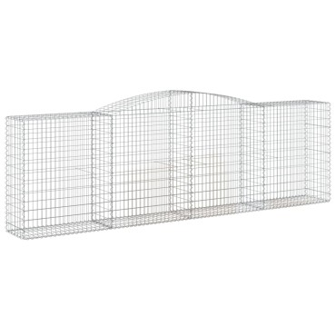 vidaXL Συρματοκιβώτια Τοξωτά 25 τεμ. 400x50x120/140 εκ. Γαλβαν. Ατσάλι