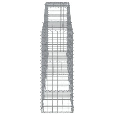 vidaXL Συρματοκιβώτια Τοξωτά 25 τεμ. 400x50x120/140 εκ. Γαλβαν. Ατσάλι