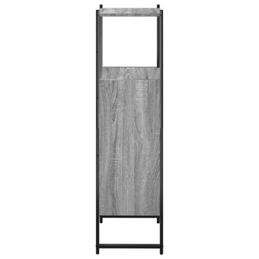 vidaXL Ντουλάπι Μπάνιου Γκρι Sonoma 33x33x120,5cm Επεξεργασμένο Ξύλο 1 τεμ.