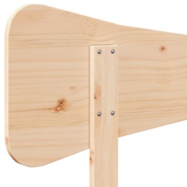 vidaXL Κεφαλάρι από Μασίφ Ξύλο Πεύκου 205,5x3,5x81cm 1 τεμ.