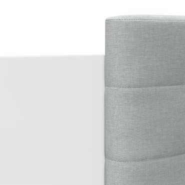 vidaXL Πλαίσιο Κρεβατιού με Κεφαλάρι και LED Λευκό 90 x 200 εκ.