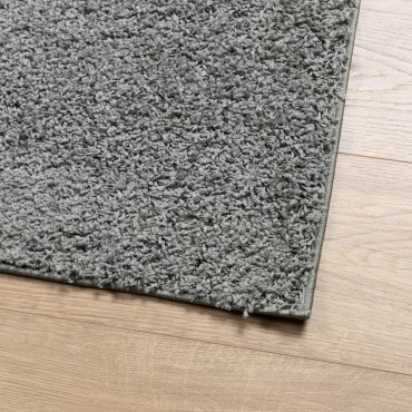 vidaXL Χαλί Shaggy PAMPLONA με Ψηλό Πέλος Μοντέρνο Πράσινο 80x150cm